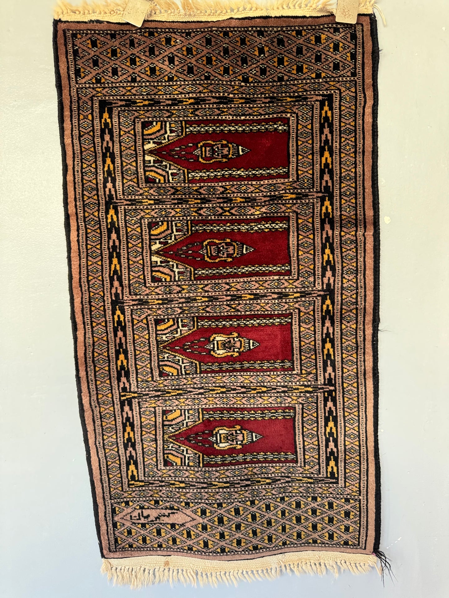 Handmade Mini Lahore Rug 92 x 51 cm | 2.69 x 1.67 ft