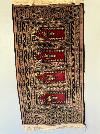 Handmade Mini Lahore Rug 92 x 51 cm | 2.69 x 1.67 ft