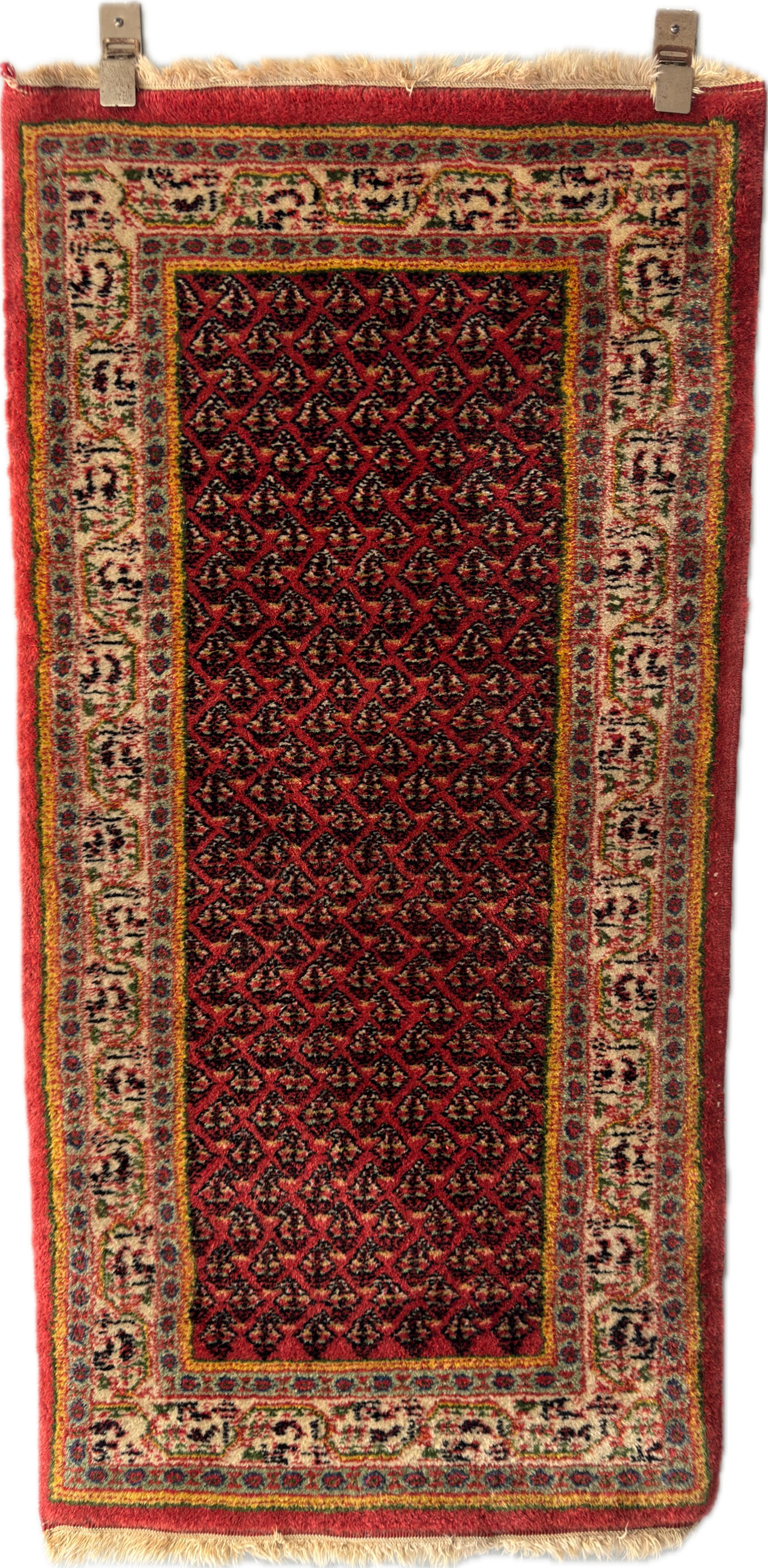 Handmade Persian Mir Saraband 4.5 x 2.2 ft