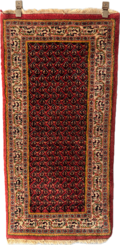 Handmade Persian Mir Saraband 4.5 x 2.2 ft