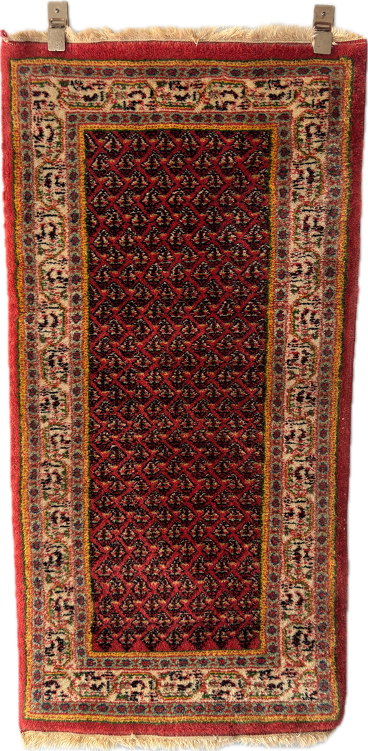 Handmade Persian Mir Saraband 4.5 x 2.2 ft