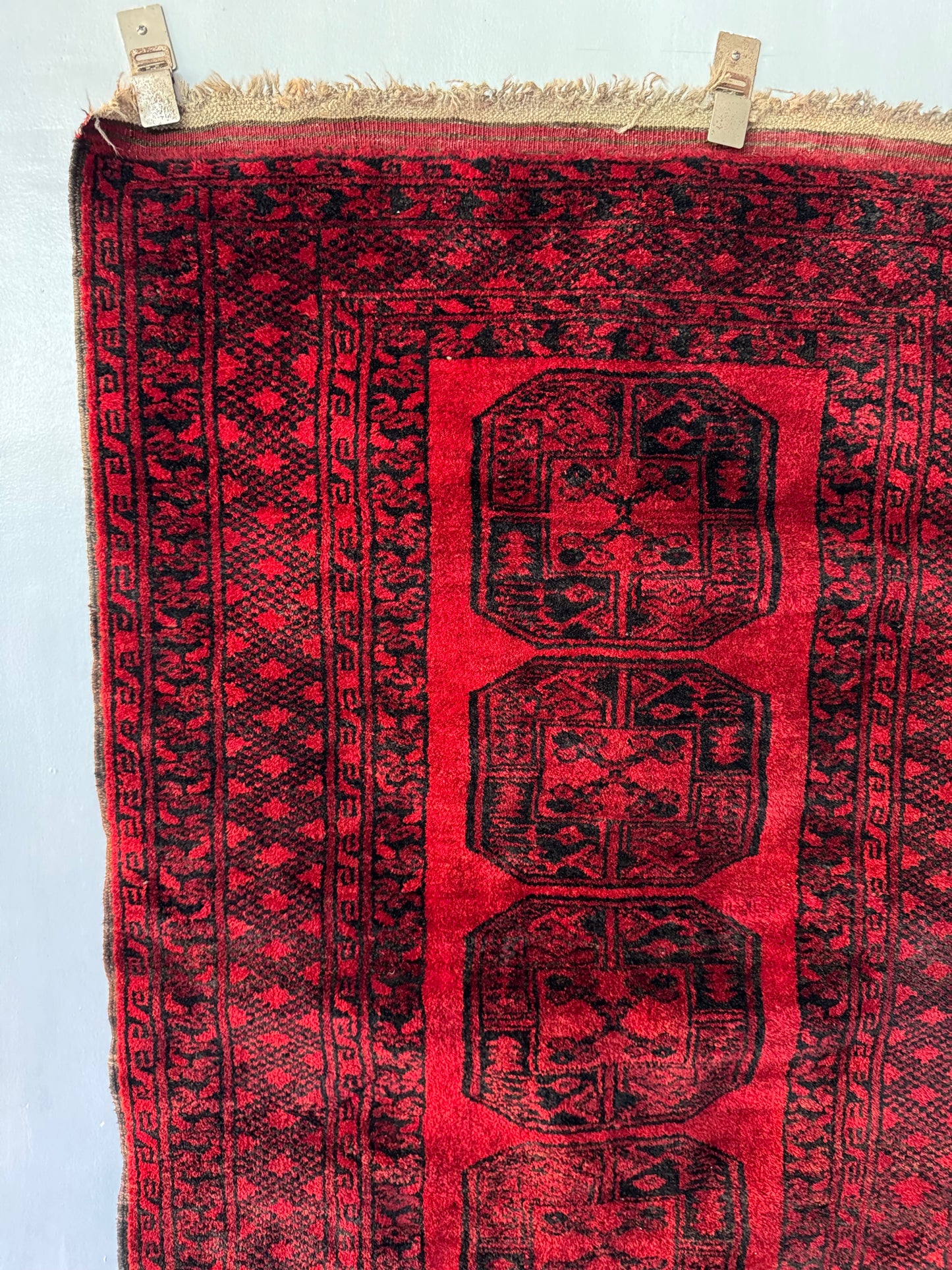 Handmade Afghan Ersari 5.6 x 3.2 ft