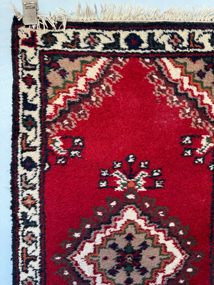 Handmade Indo Rug 120 x 62 cm | 3.94 x 2.03 ft