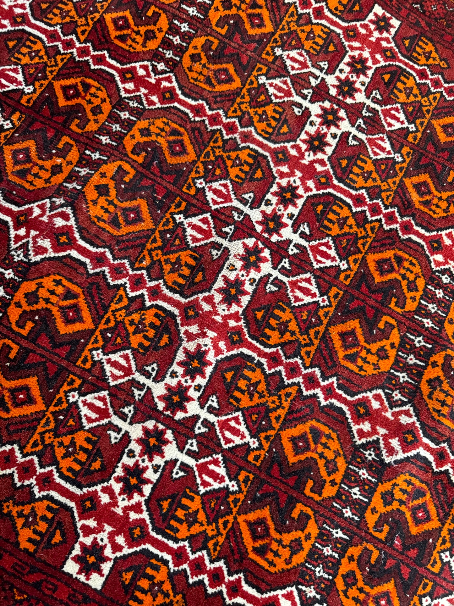 Handmade Ersari Kunduz 218 x 165 cm | 7.15 x 5.41 ft