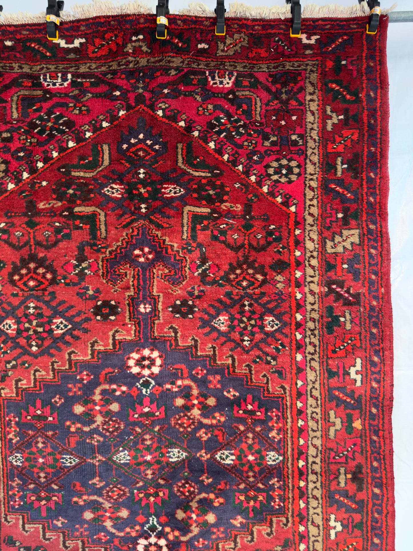 Handmade Persian Zanjan Rug 8 x 5 ft