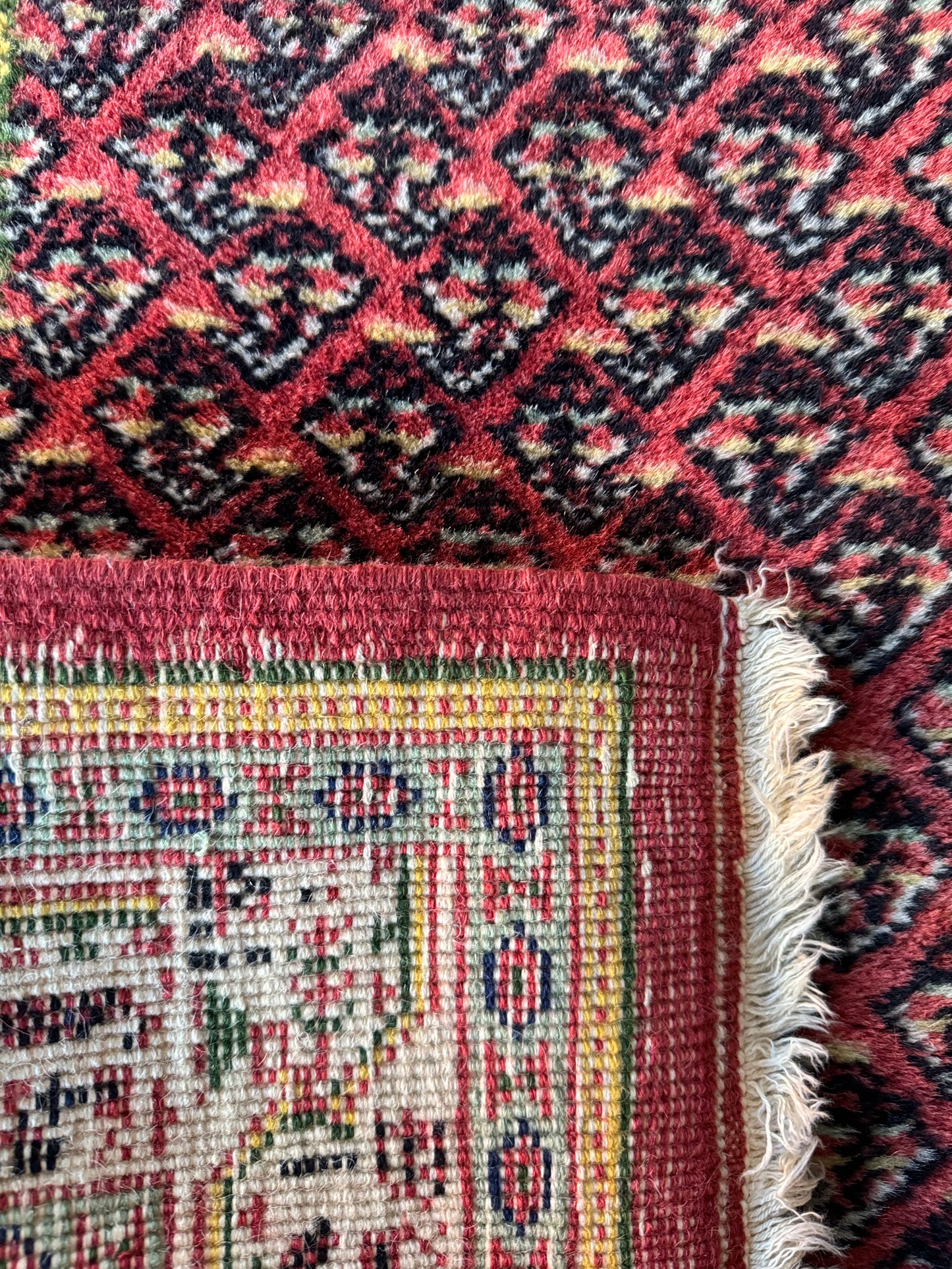 Handmade Persian Mir 4.5 x 2.6 ft