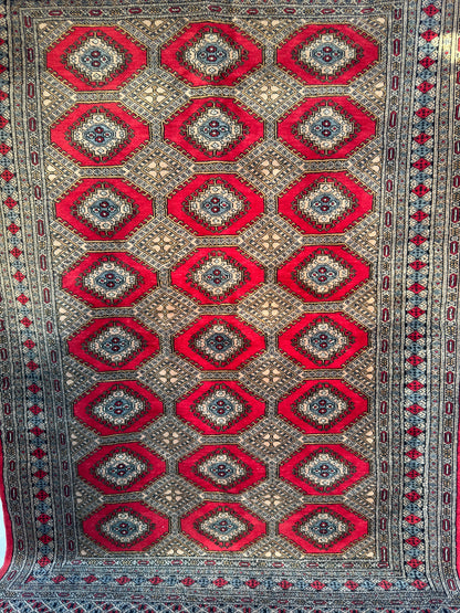 Handmade Jaldar Rug 8.2 x 5.25 ft