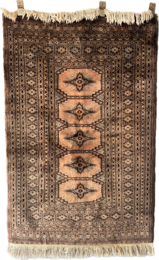 Handmade Bokhara Rug 5 x 3.2 ft