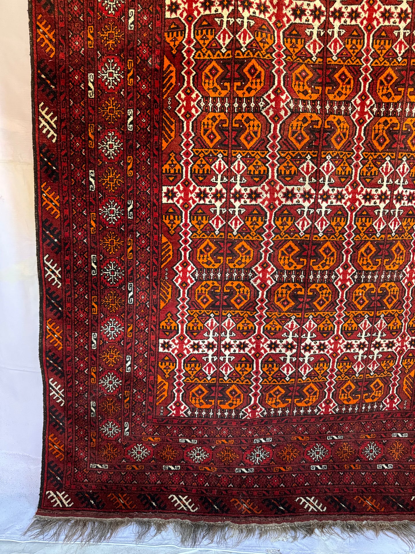 Handmade Ersari Kunduz 218 x 165 cm | 7.15 x 5.41 ft