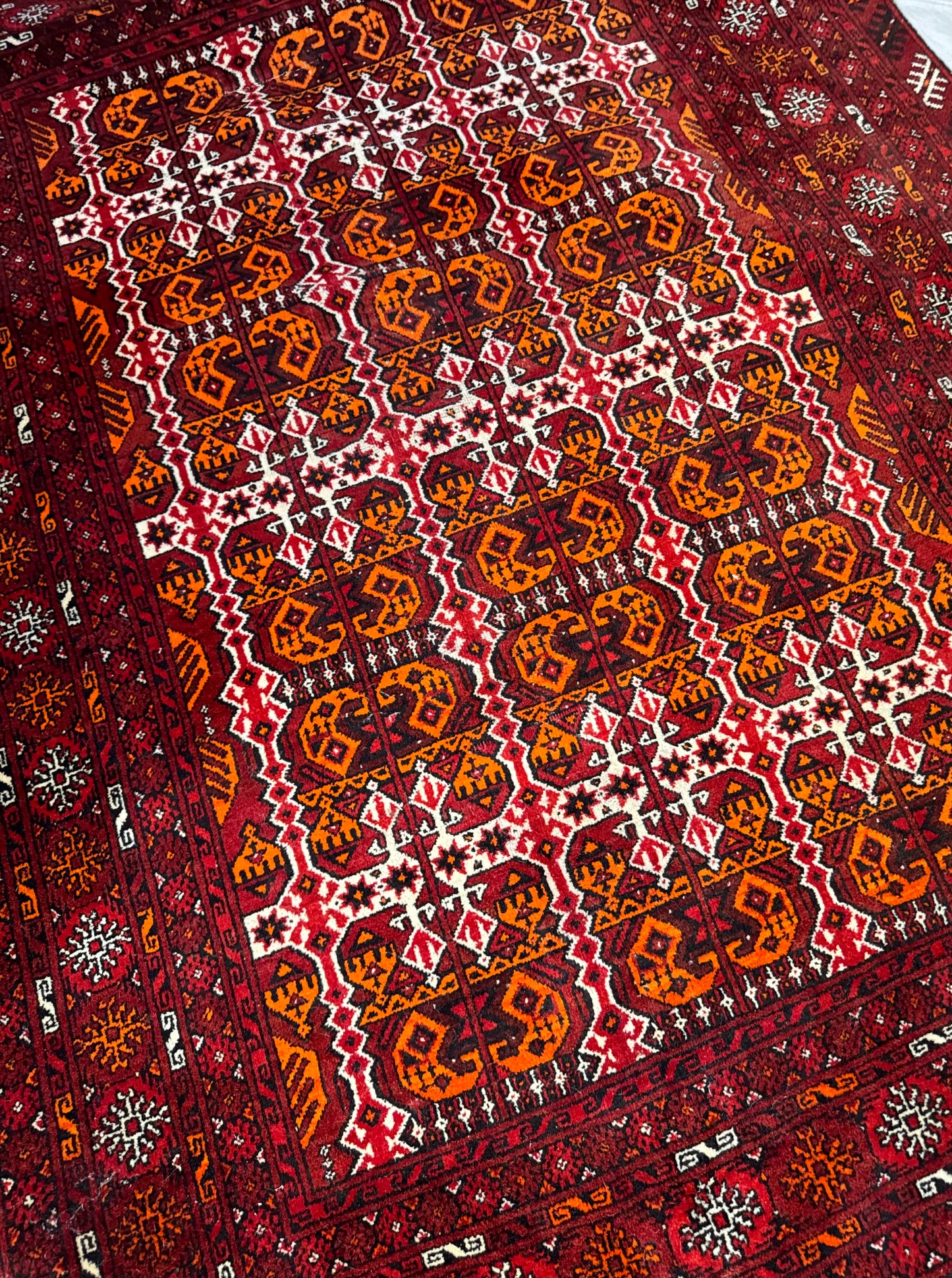 Handmade Ersari Kunduz 218 x 165 cm | 7.15 x 5.41 ft