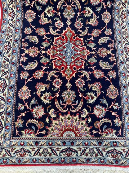 RESERVED ⚡️ Handmade Persian Isfahan Runner 304 x 83 cm | 11.15 x 2.72 ft