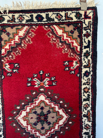 Handmade Indo Rug 120 x 62 cm | 3.94 x 2.03 ft