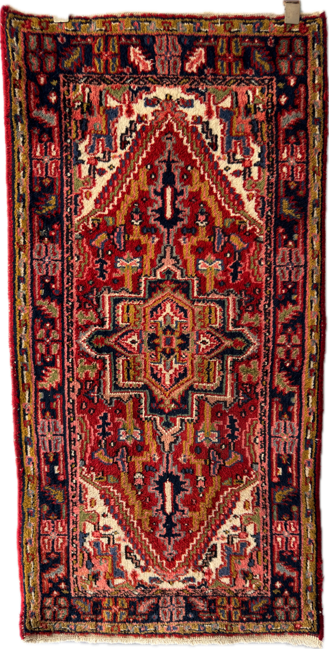 Handmade Oriental Rug 4.7 x 2.4 ft