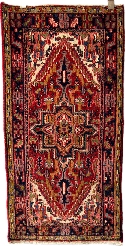 Handmade Oriental Rug 4.7 x 2.4 ft