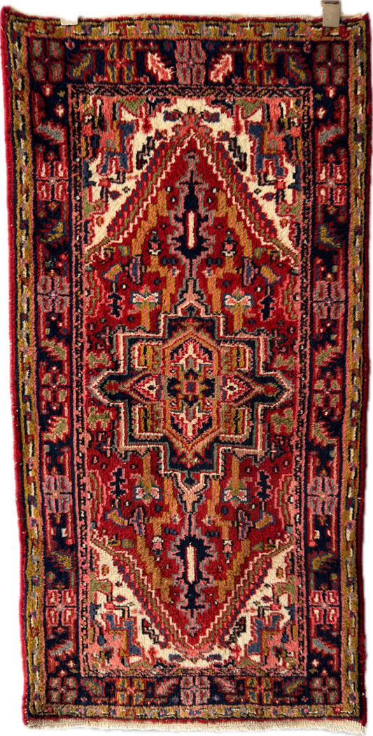 Handmade Oriental Rug 4.7 x 2.4 ft