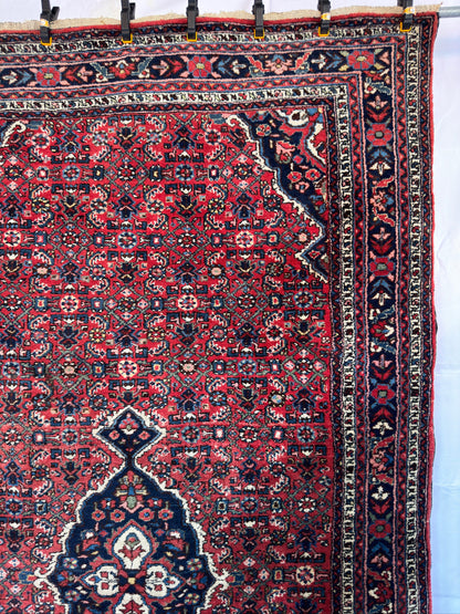 Handmade Persian Hosseinabad 9.84 x 5.6 ft