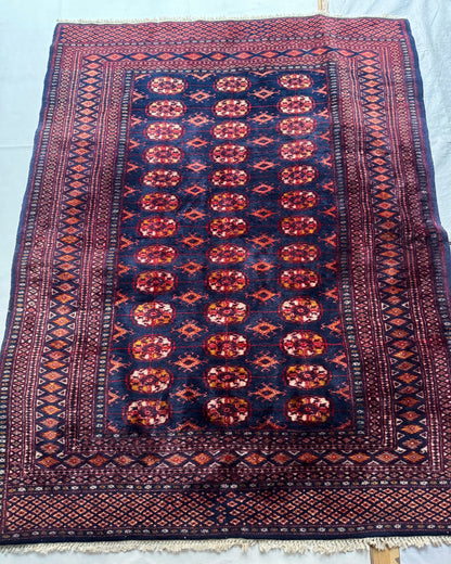 RESERVED ⚡️Handmade Bokhara 124 x 165 cm | 4.07 x  5.41 ft