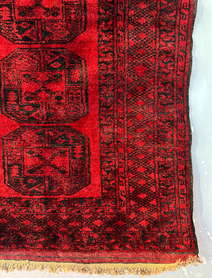 Handmade Afghan Ersari 5.6 x 3.2 ft