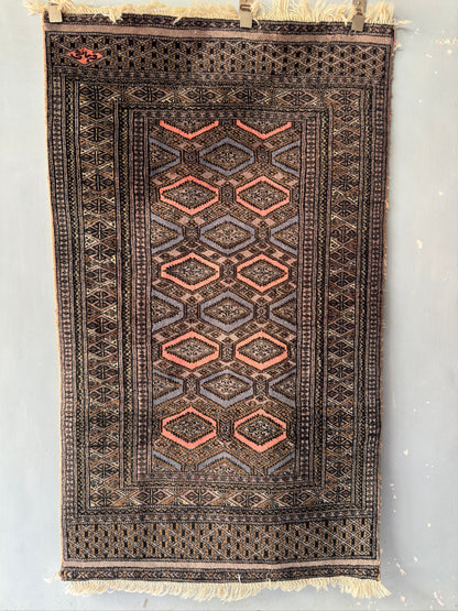 Handmade Jaldar Rug 5.12 x 3 ft