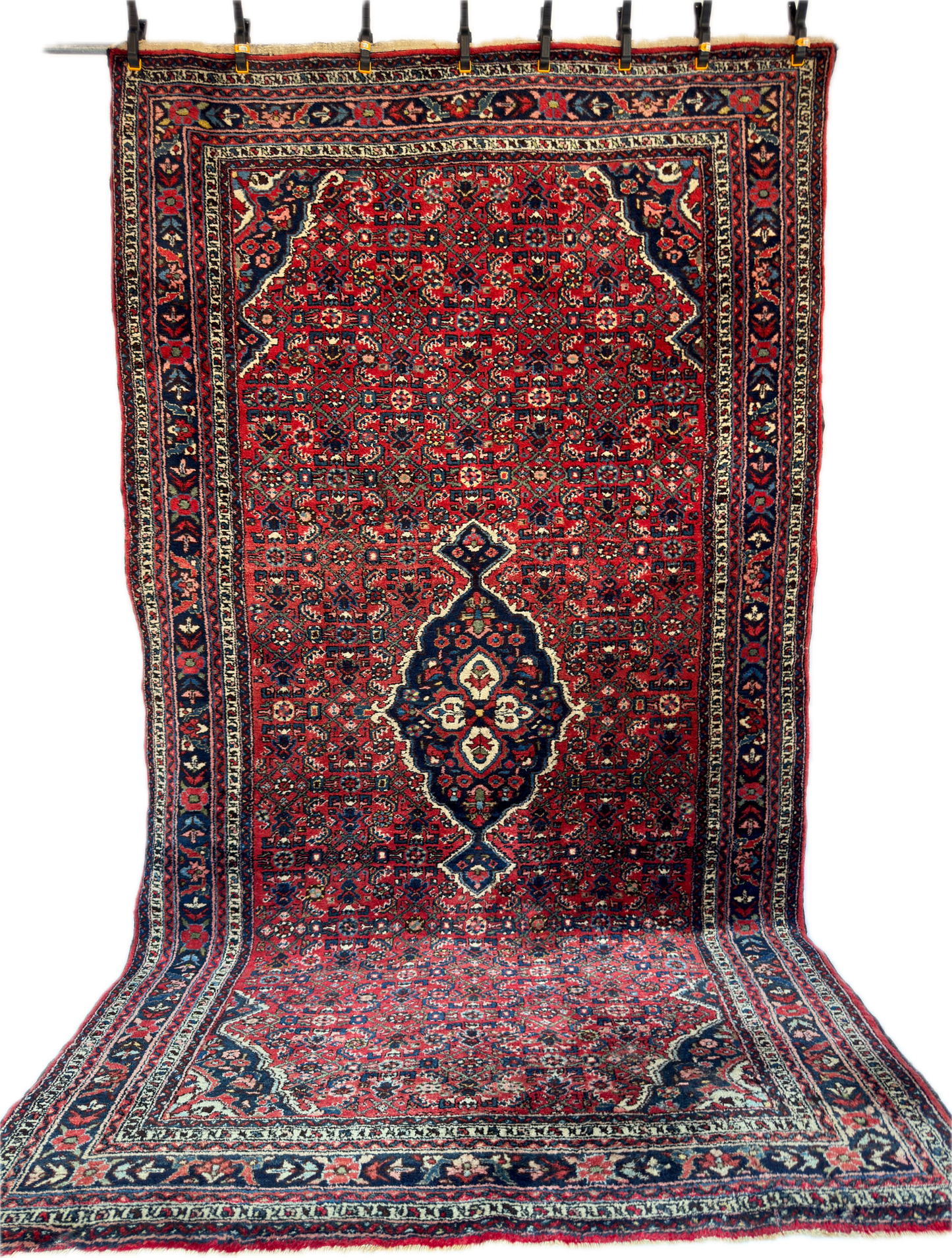 Handmade Persian Hosseinabad 9.84 x 5.6 ft