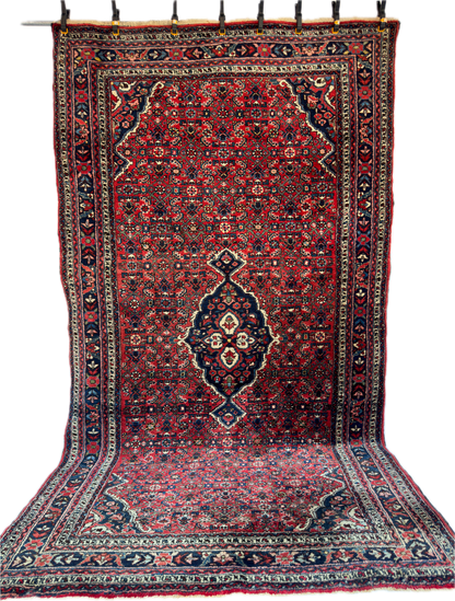 Handmade Persian Hosseinabad 9.84 x 5.6 ft