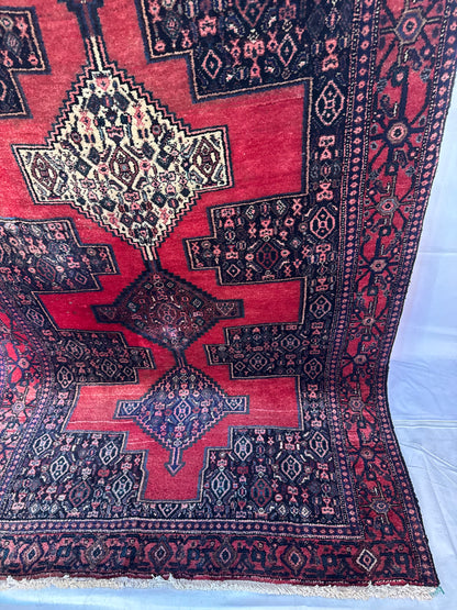 Handmade Persian Seneh Rug 274 x 123 cm | 9 x 4 ft