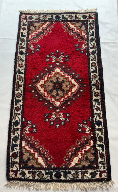 Handmade Indo Rug 120 x 62 cm | 3.94 x 2.03 ft