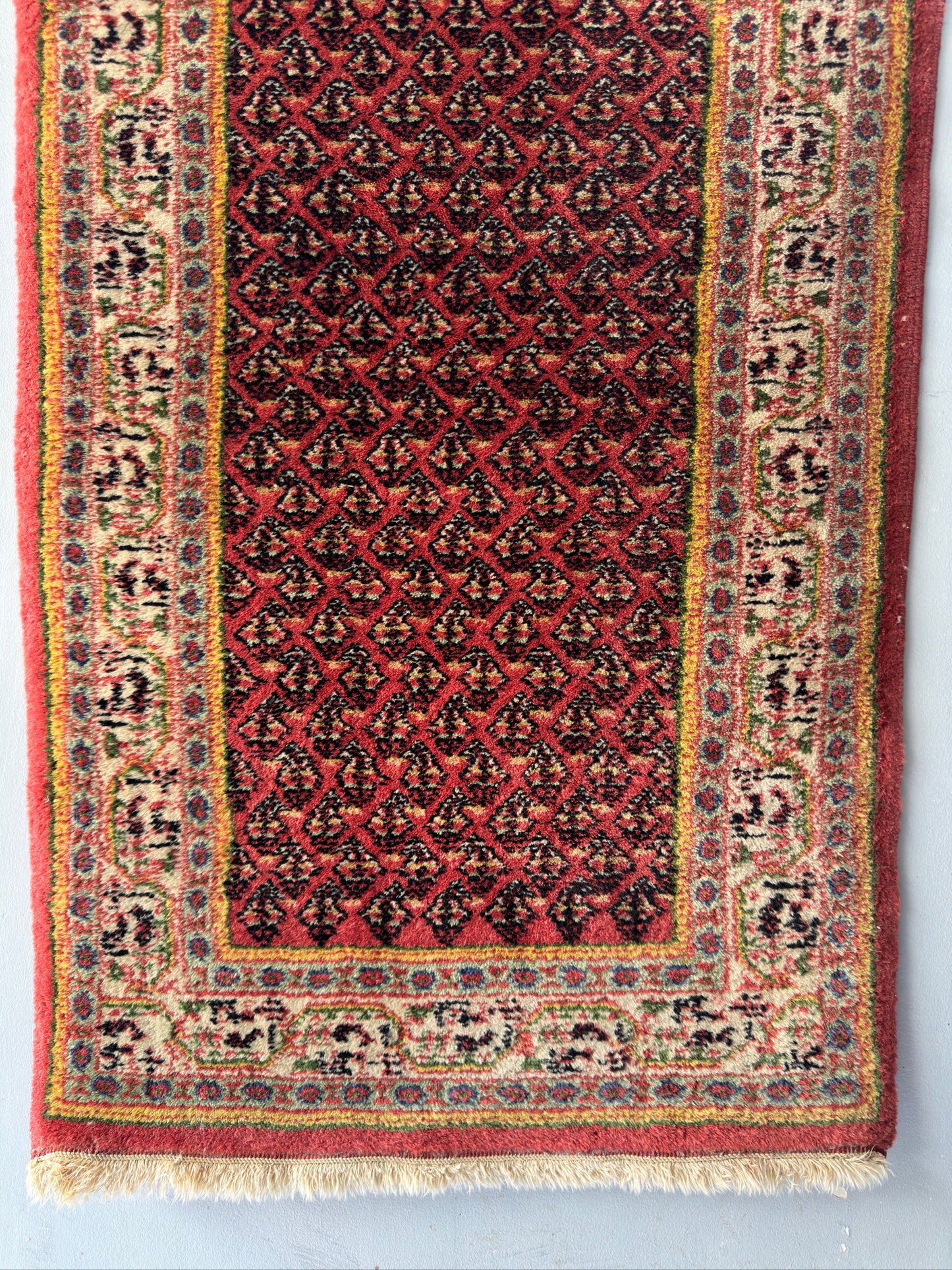 Handmade Persian Mir Saraband 4.5 x 2.2 ft