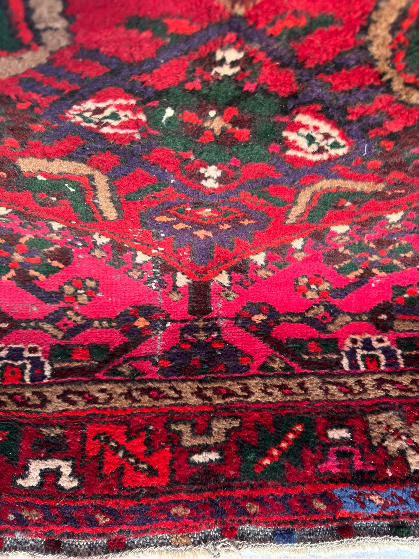 Handmade Persian Zanjan Rug 8 x 5 ft