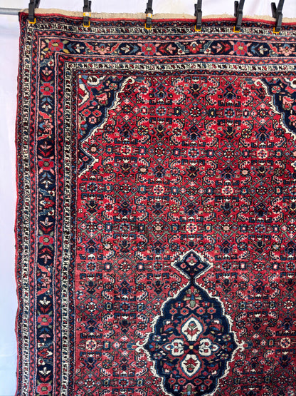 Handmade Persian Hosseinabad 9.84 x 5.6 ft