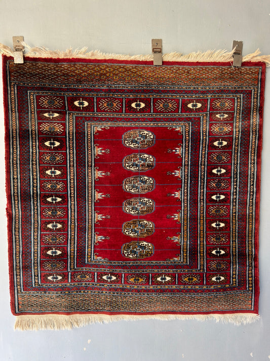 Handmade Bokhara Rug 3.3 x 3.3 ft