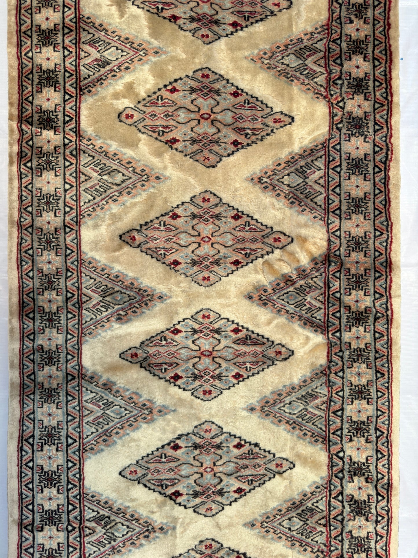 Handmade Jaldar Runner 8 x 2.6 ft