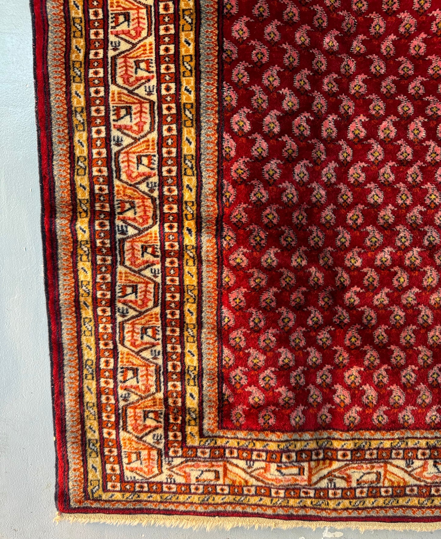 Handmade Lahore Rug 6.2 x 4 ft