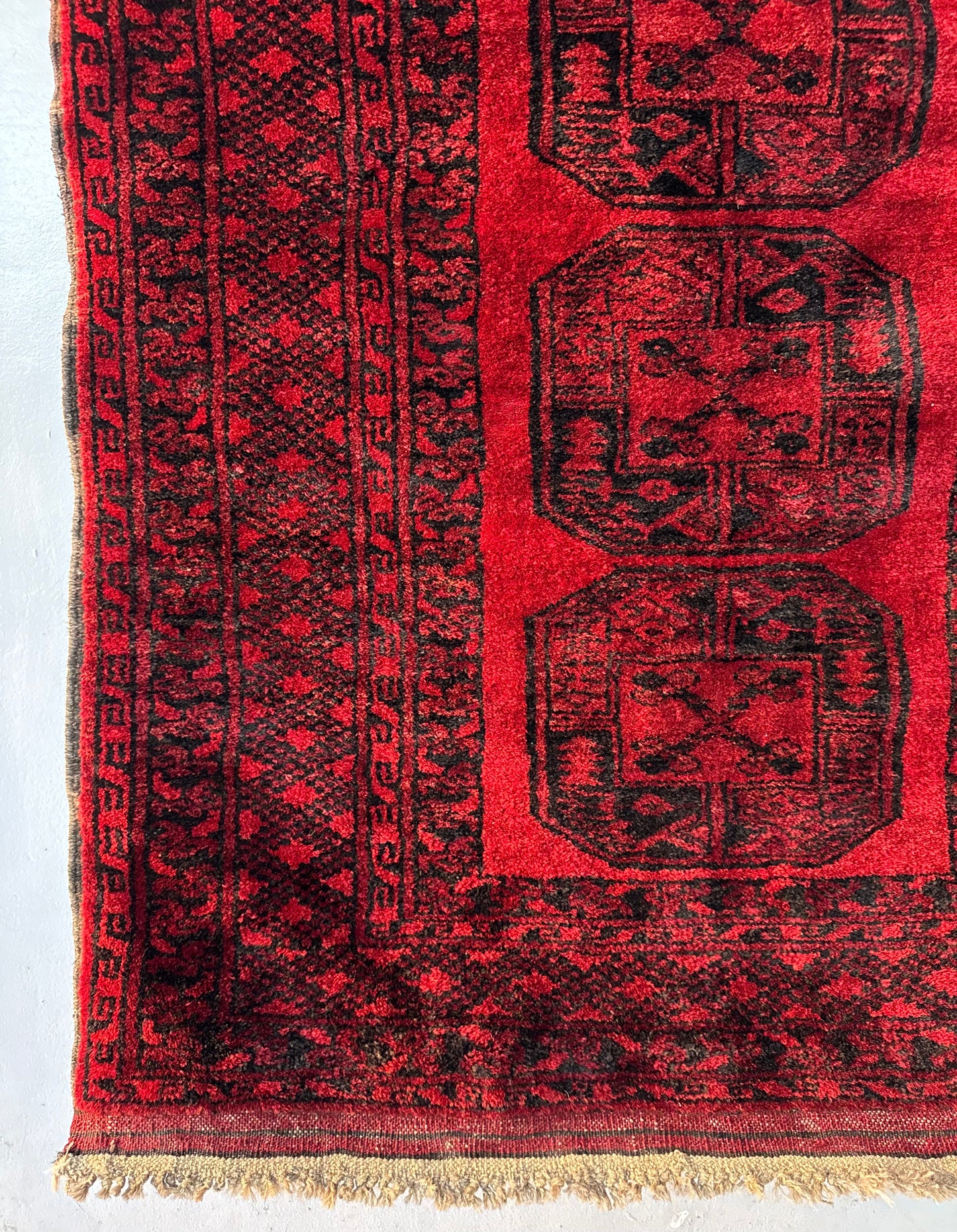 Handmade Afghan Ersari 5.6 x 3.2 ft