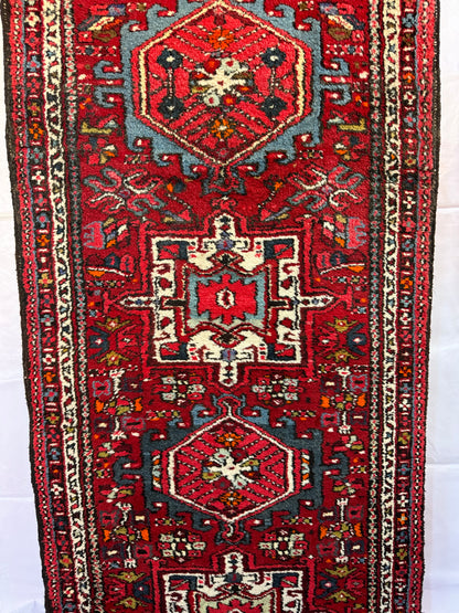 RESERVED ⚡️Handmade Persian Karaja 328 x 86 cm | 10.76 x 2.82 ft