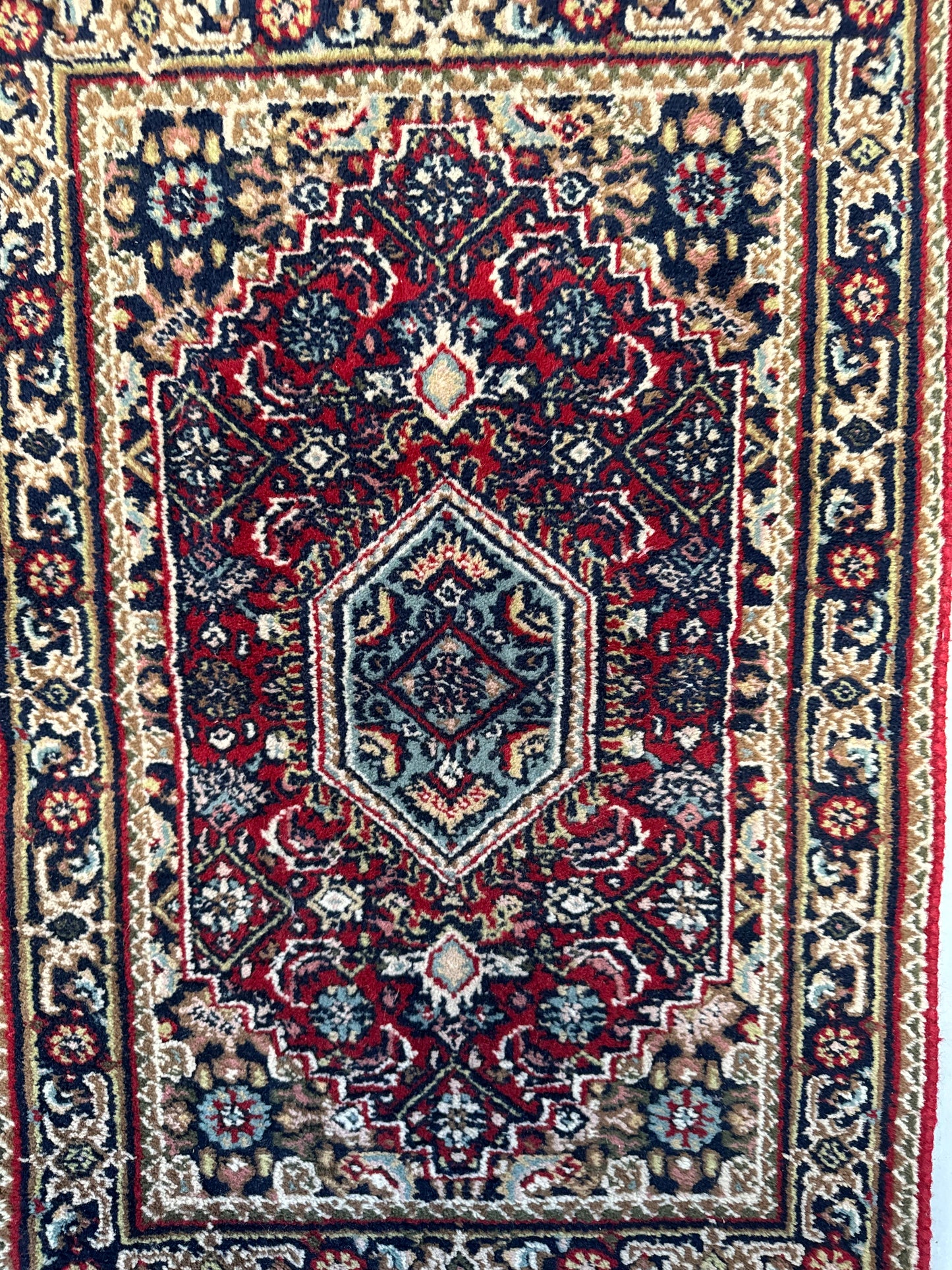 Handmade Indo Tabriz Rug 89 x 60 cm | 2.92 x 1.97 ft