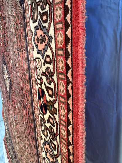 Handmade Persian Abadeh Rug 6.76 x 5 ft