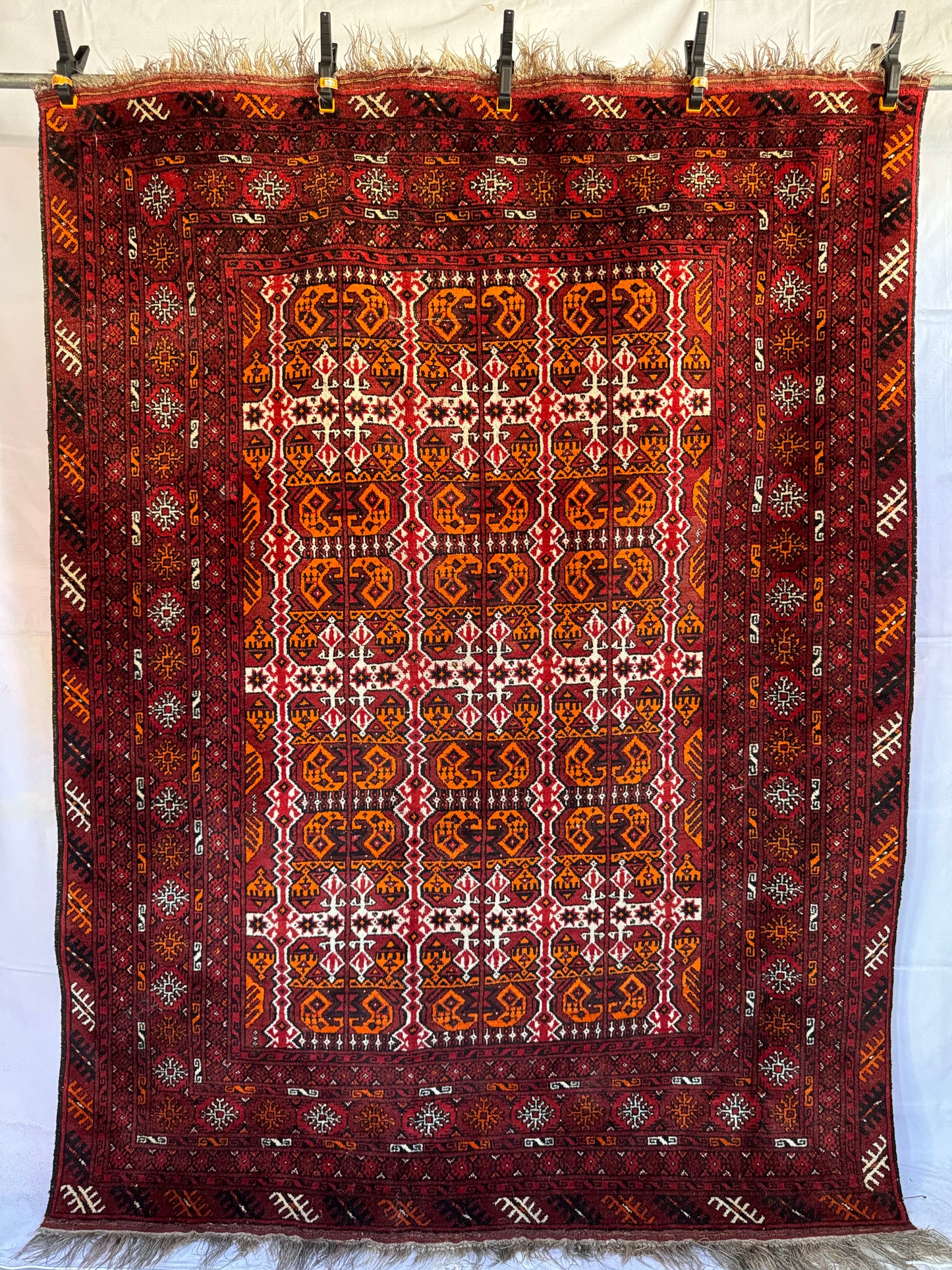 Handmade Ersari Kunduz 218 x 165 cm | 7.15 x 5.41 ft