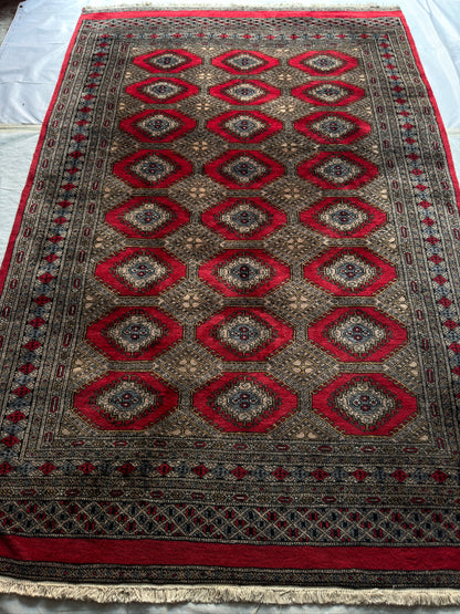 Handmade Jaldar Rug 8.2 x 5.25 ft