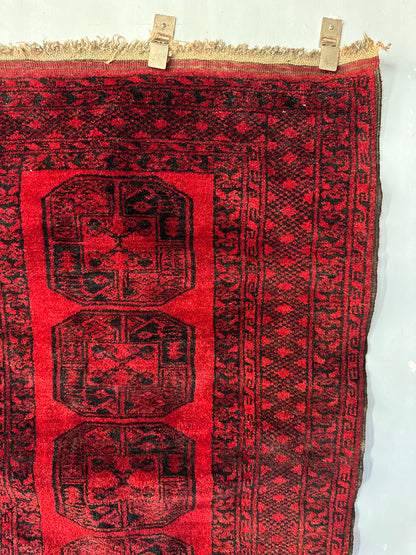 Handmade Afghan Ersari 5.6 x 3.2 ft