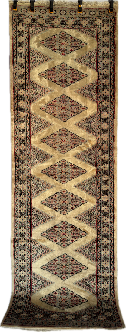 Handmade Jaldar Runner 8 x 2.6 ft