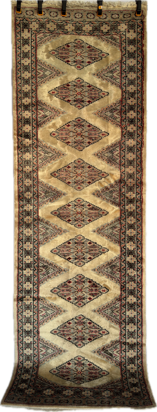 Handmade Jaldar Runner 8 x 2.6 ft