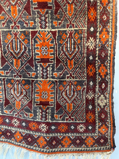 Handmade Zabol Rug 132 x 86 cm | 4.33 x 2.8 ft