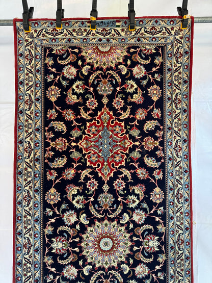 RESERVED ⚡️ Handmade Persian Isfahan Runner 304 x 83 cm | 11.15 x 2.72 ft