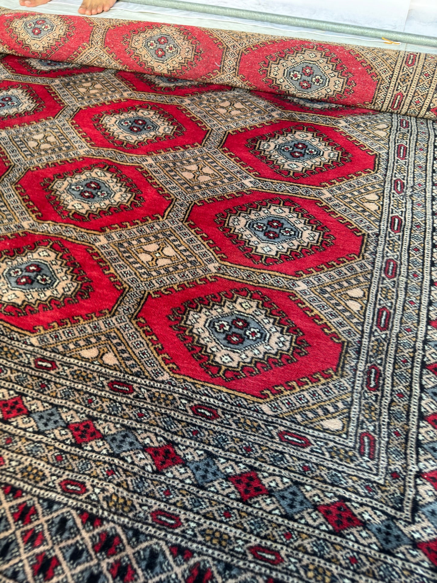 Handmade Jaldar Rug 8.2 x 5.25 ft