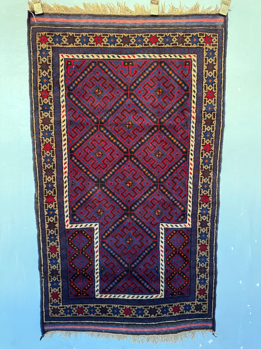 Handmade Zabol Rug 140 x 84 cm | 4.6 x 2.8 ft