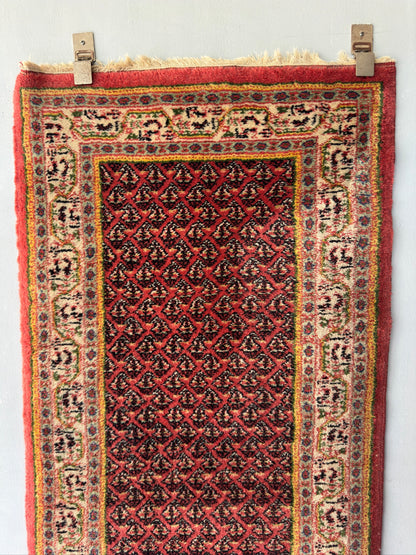 Handmade Persian Mir Saraband 4.5 x 2.2 ft