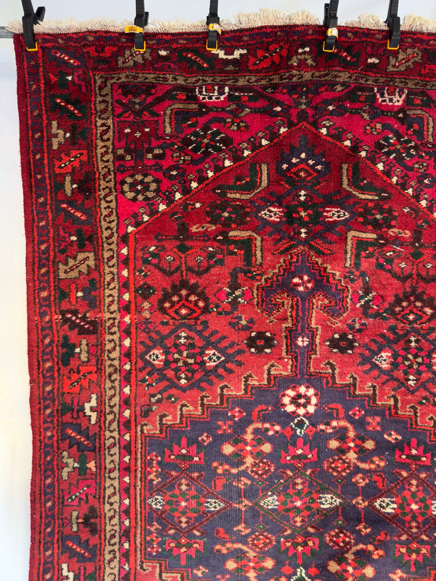 Handmade Persian Zanjan Rug 8 x 5 ft