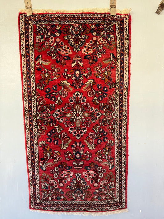 Handmade Persian Lilihan Rug 122 x 64 cm | 4 x 2.1 ft