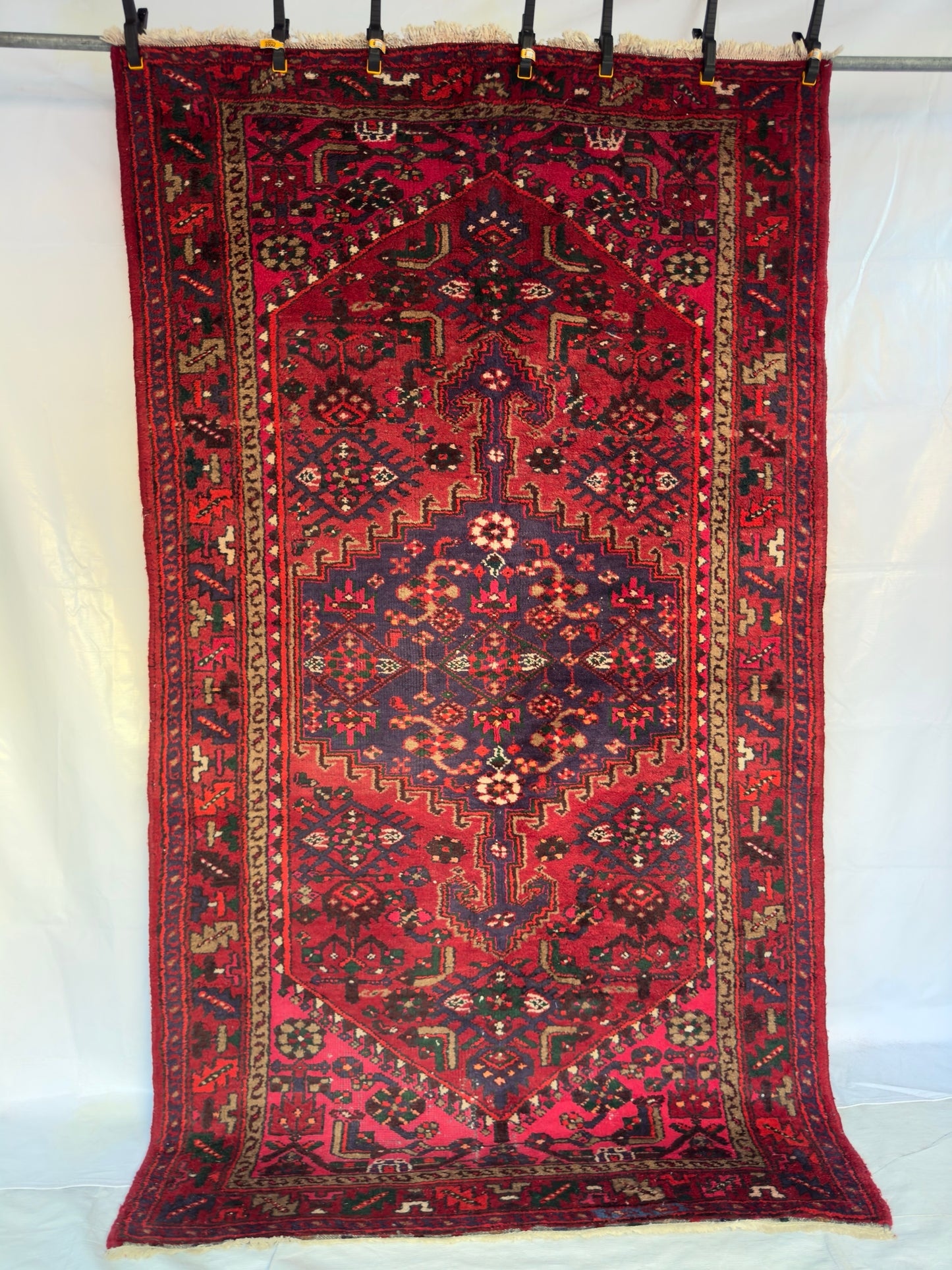 Handmade Persian Zanjan Rug 8 x 5 ft